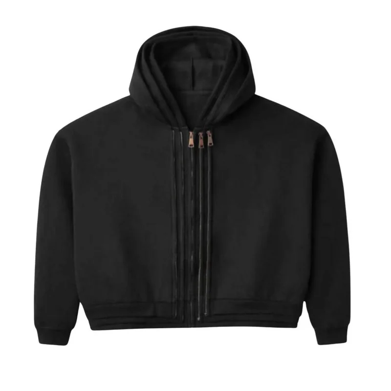 raspberry-black-3-splice-zip-up-hoodie Raspberry Black 3 Splice Zip-Up Hoodie